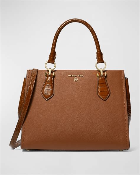 michael michael kors marilyn medium satchel|michael kors opened satchel purse.